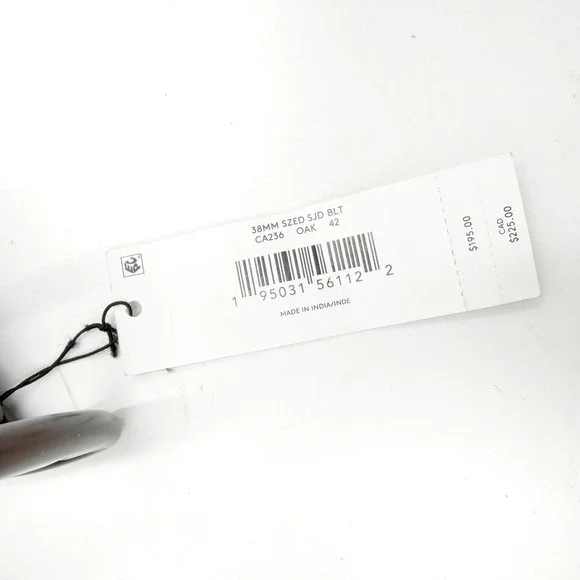 COACH 38 mm Sized SJD Belt Oak Brown Monogram Canvas Leather 42 Inch - Picture 4 of 8